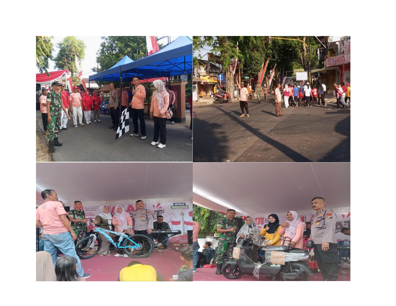 Semarak HUT ke-81 RI, Kelurahan Ronggomulyo Gelar Jalan Sehat